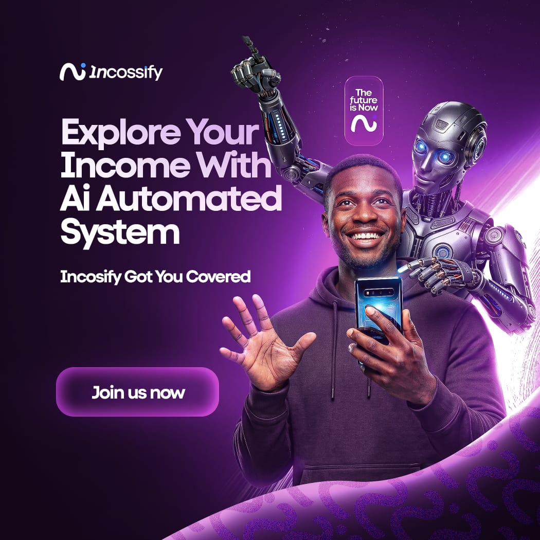 Incossify AI automated earning system on a smartphone