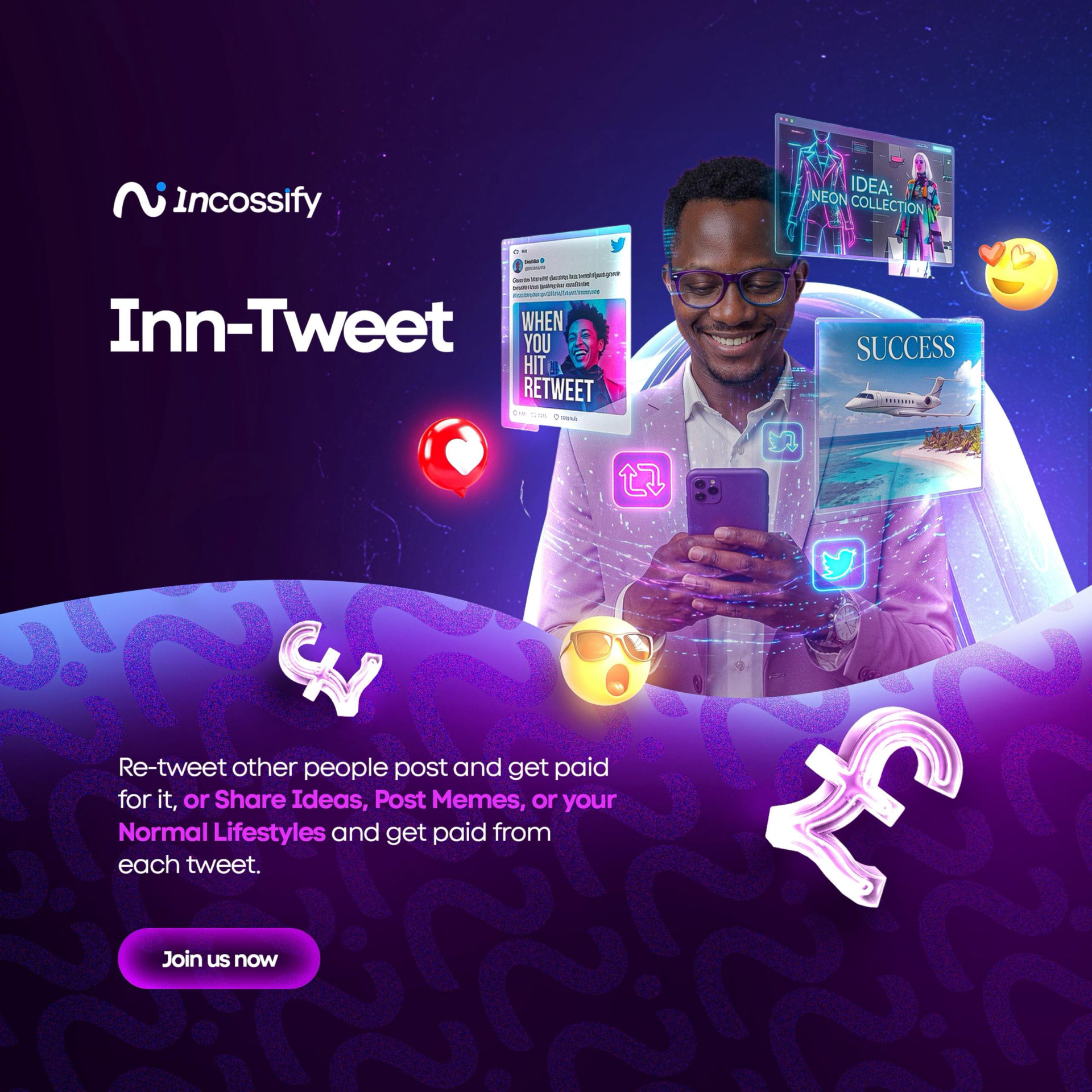 Inn-Tweet feature on Incossify